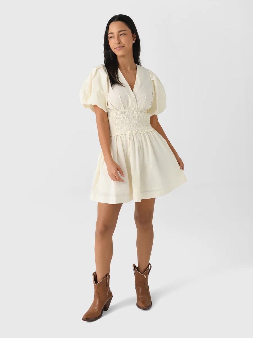 NWT Eche smocked mini dress